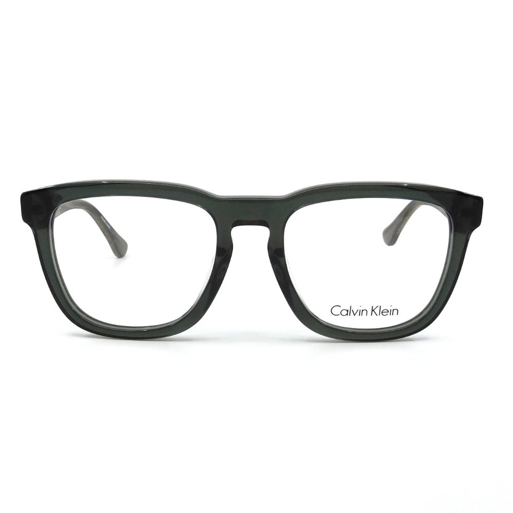 Men's CALVIN KLEIN Dark Green Crystal Eyeglasses